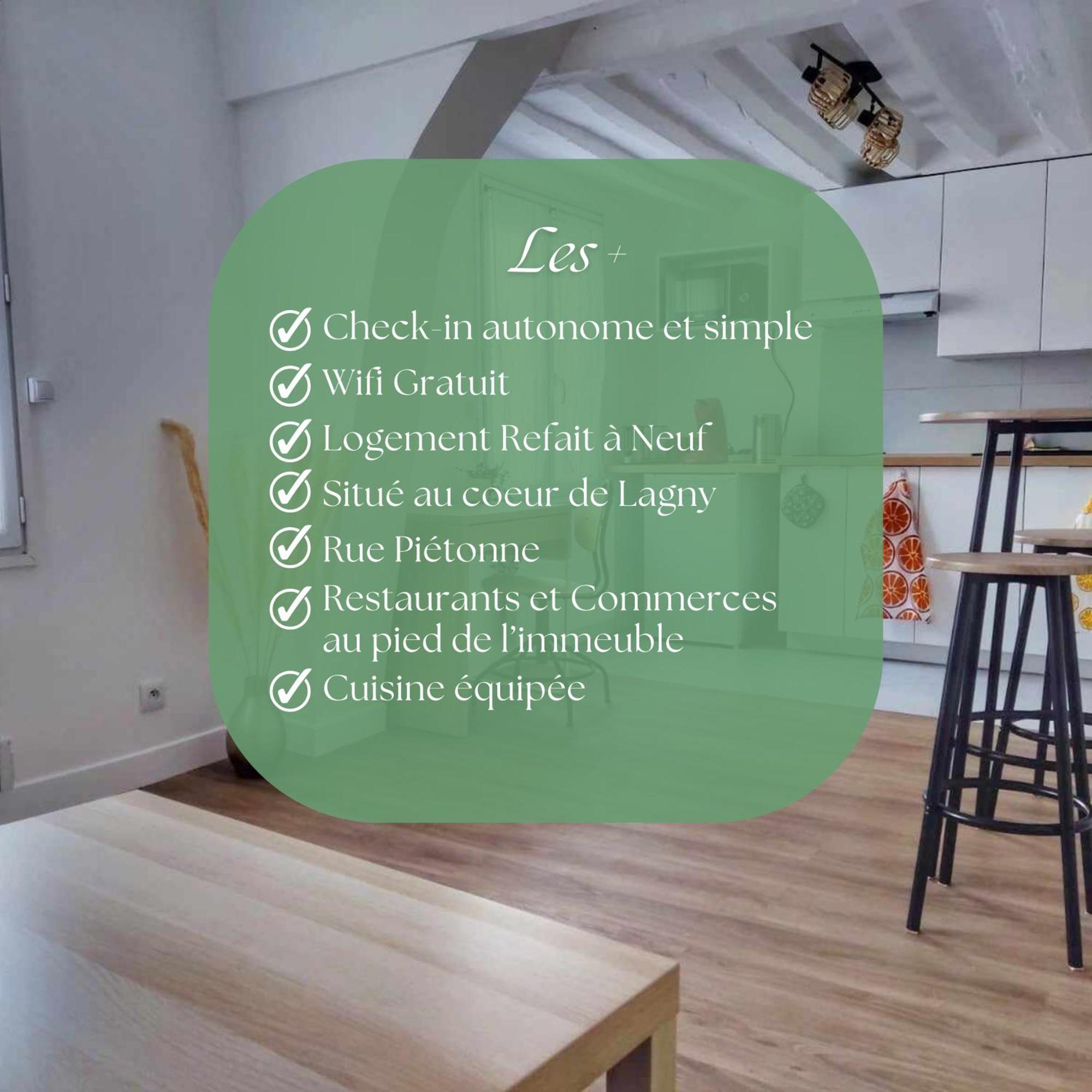 Au P'Tit Lagny - Rue Pietonne Apartman Kültér fotó